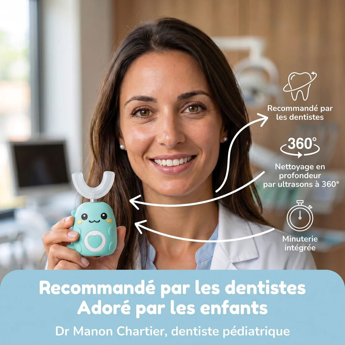 Brosse à dents électrique 360°
